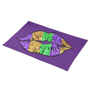 Mardi Gras Kiss Placemat