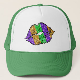 Mardi Gras Kiss Trucker Hat