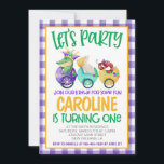 Mardi Gras Krewe First Birthday Invitation<br><div class="desc">Let's Party...  Join our Krewe for some Birthday Fun!

Makes a great invitation to celebrate your little ones birthday during Mardi Gras Season!</div>