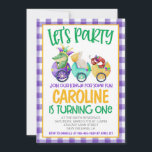 Mardi Gras Krewe First Birthday Invitation<br><div class="desc">Let's Party...  Join our Krewe for some Birthday Fun!

Makes a great invitation to celebrate your little ones birthday during Mardi Gras Season!</div>