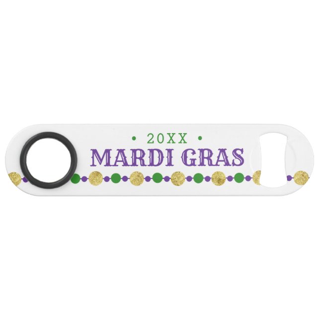Mardi Gras | Laissez Les Bons Temps Rouler Bar Key (Front (Horizontal))