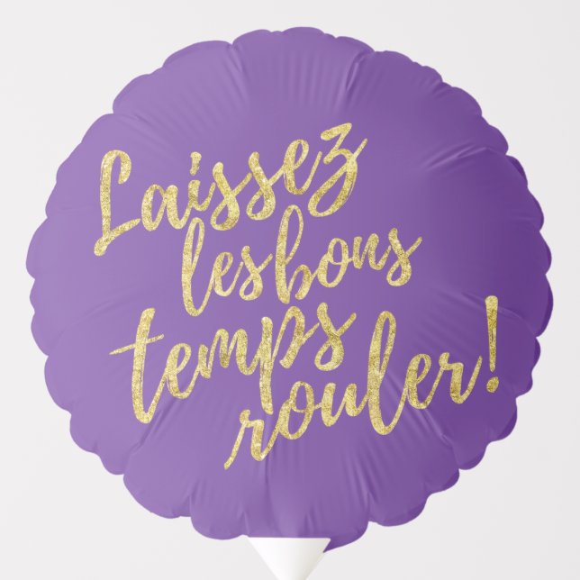 Mardi Gras | Laissez Les Bons Temps Rouler Custom Balloon (Front)