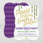 Mardi Gras | Laissez Les Bons Temps Rouler Invitation