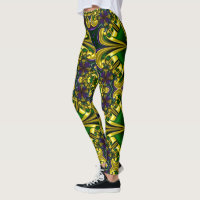 Mardi Gras Leggings, Mardi Gras Argyle Jester Leggings