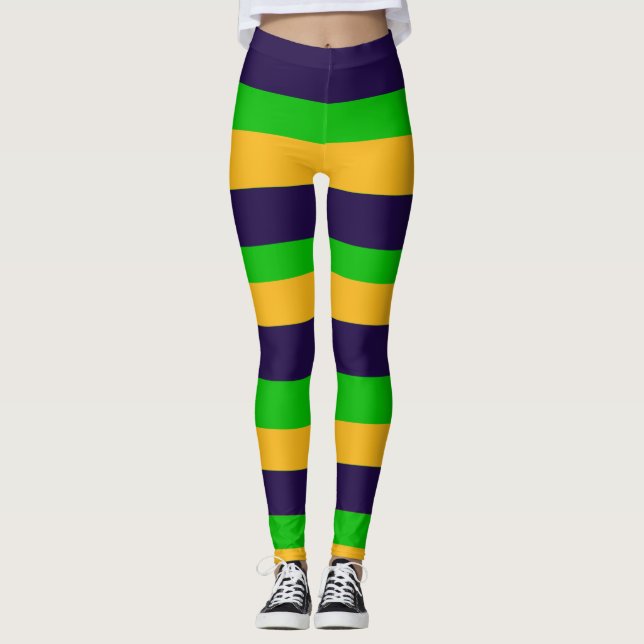 Mardi Gras Leggings (Front)