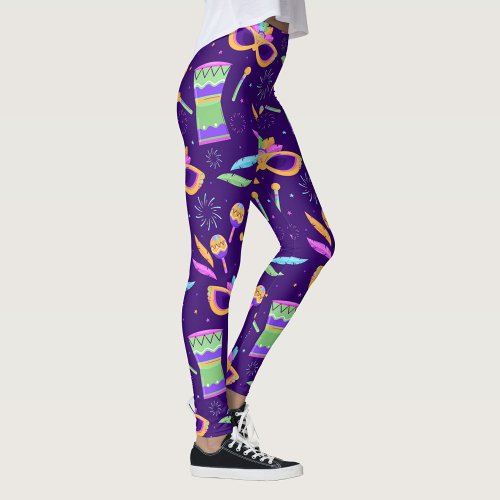 Mardi Gras Leggings