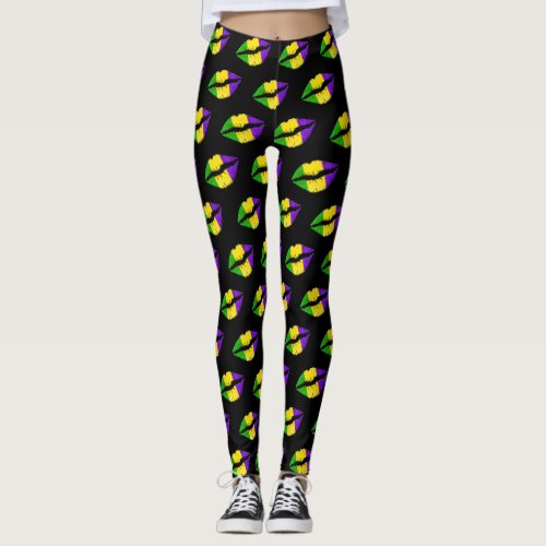 Mardi Gras Leggings