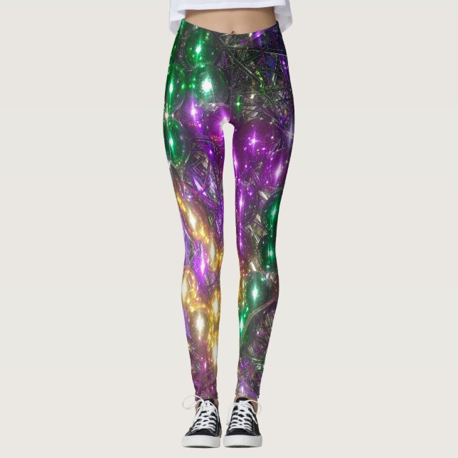 Mardi Gras Leggings (Front)