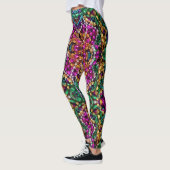 Mardi Gras Leggings Beads Name | Zazzle