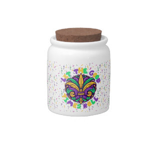 Mardi Gras Let the good times roll Candy Jar