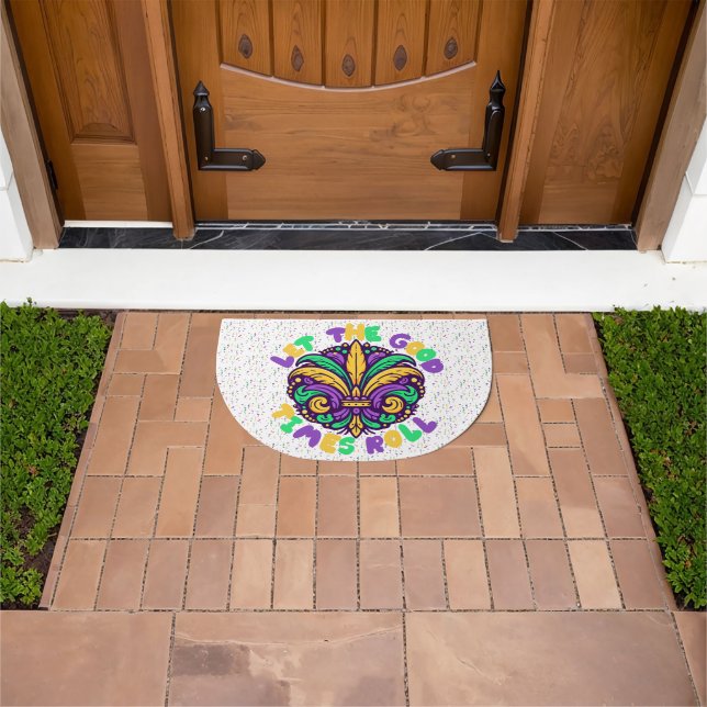 Mardi Gras Let the good times roll Doormat (Outdoor)