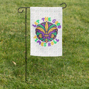 Mardi Gras Let the good times roll Garden Flag