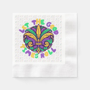 Mardi Gras Let the good times roll Napkins