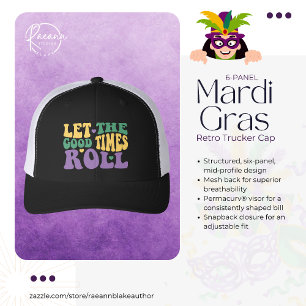 Mardi Gras "Let the Good Times Roll Retro Cap 