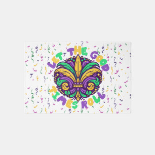 Mardi Gras Let the good times roll Rug