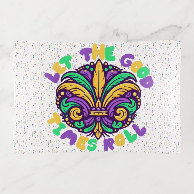 Mardi Gras Let the good times roll Trinket Tray (Front)