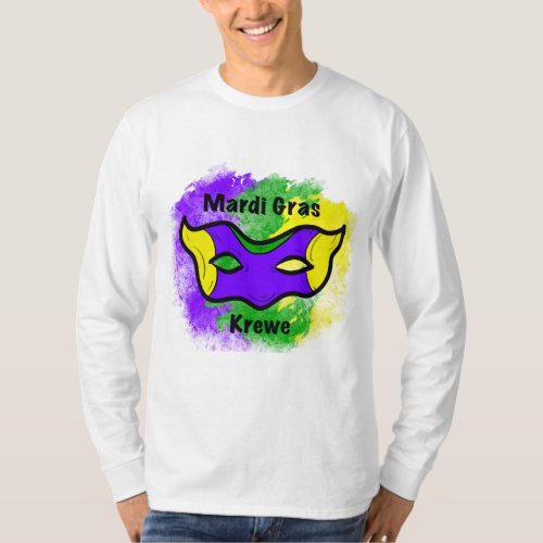 Mardi Gras long sleeve  T_Shirt