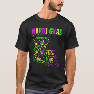 Mardi Gras Louisiana Funny Festival Party Outfits T-Shirt