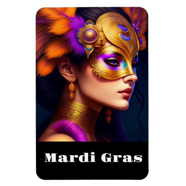 Mardi Gras Magnet (Vertical)