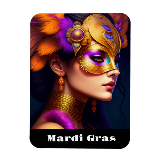 Mardi Gras Magnet (Vertical)