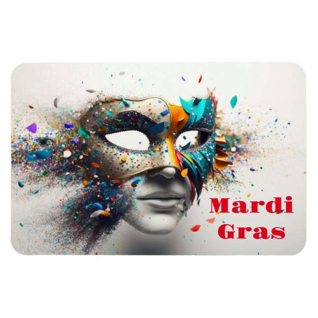 Mardi Gras Magnet (Horizontal)