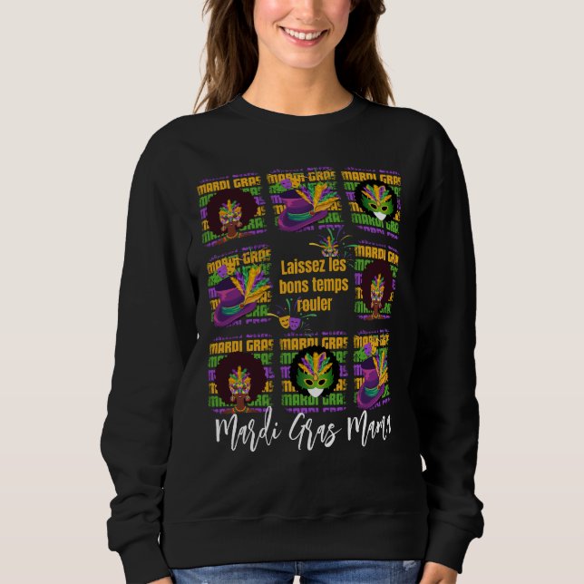 MARDI GRAS Mama Sweatshirt (Front)