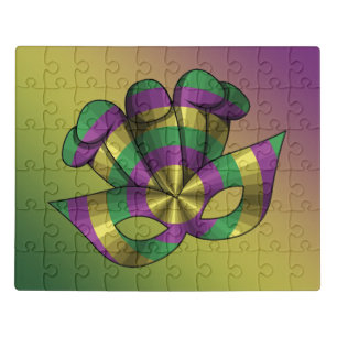 Mardi Gras Mask Acrylic Puzzle