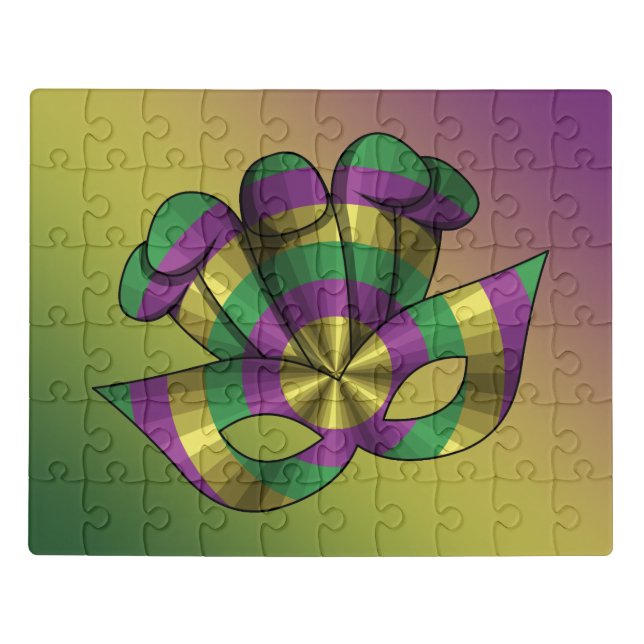 Mardi Gras Mask Acrylic Puzzle (Puzzle Horizontal)