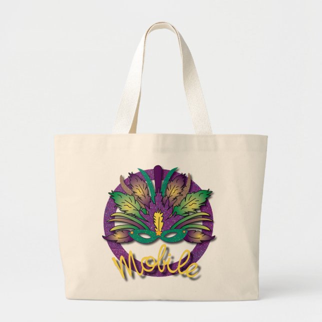 Mardi Gras Mask Bag - Mobile, AL (Front)