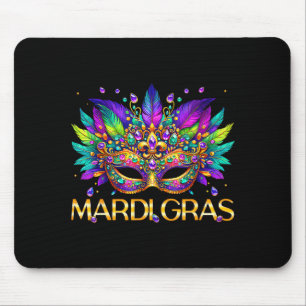 Mardi Gras Mask Beads Carnival Women Girl Kid Todd Mouse Pad