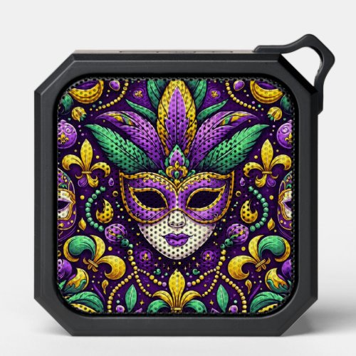 Mardi Gras maskbeadsfleur de lis Bluetooth Speaker