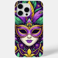 Mardi Gras mask/beads/fleur de lis