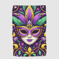 Mardi Gras mask/beads/fleur de lis