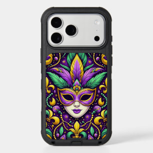 Mardi Gras mask/beads/fleur de lis iPhone 17 Pro Max Case