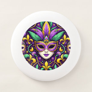 Mardi Gras mask/beads/fleur de lis Wham-O Frisbee