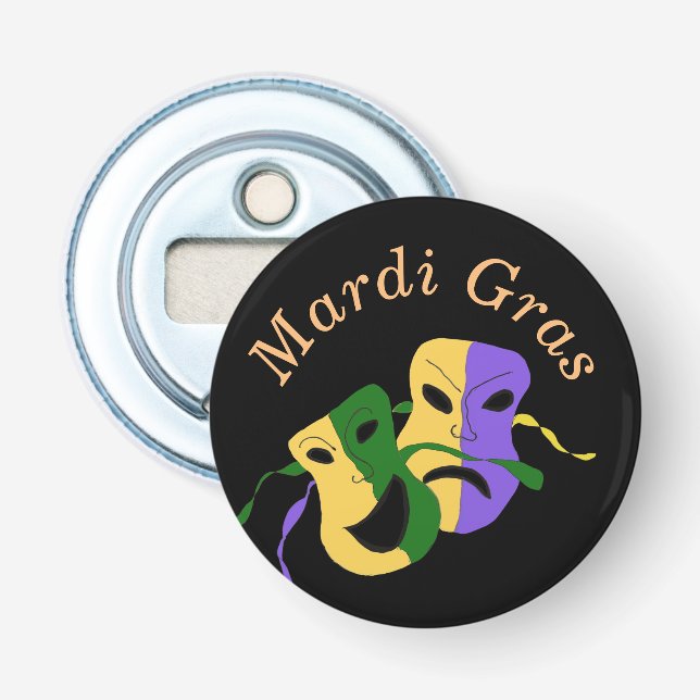 Mardi Gras Mask Bottle Opener (Front)