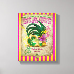 Mardi Gras Mask Canvas Print