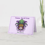 💚💜💛 Mardi Gras Mask Card