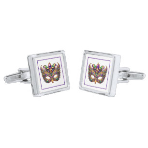 Mardi Gras Mask Cufflinks
