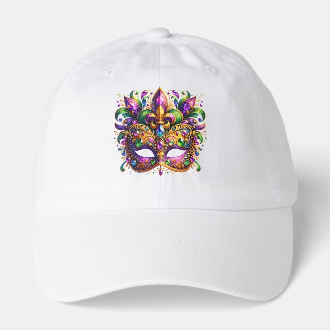 Mardi Gras Mask  Hat (Front)