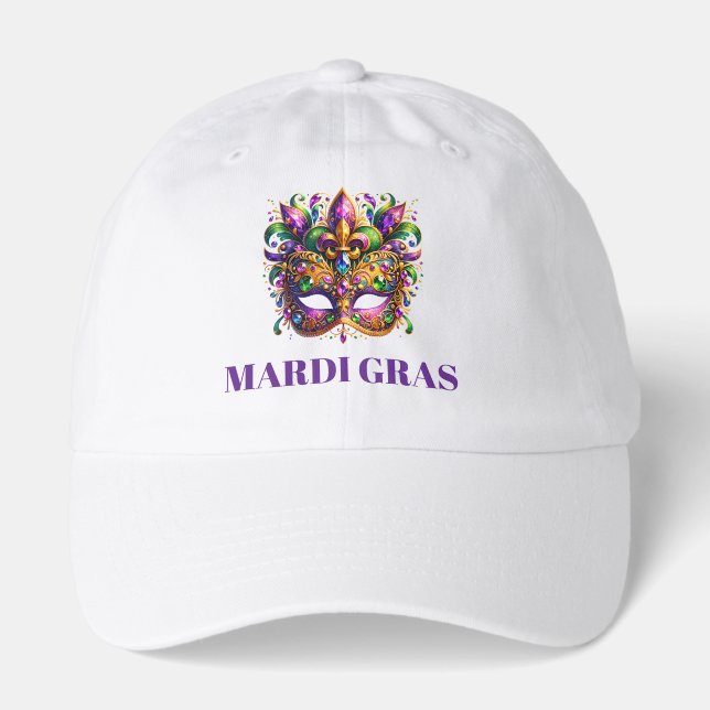 Mardi Gras Mask  Hat (Front)