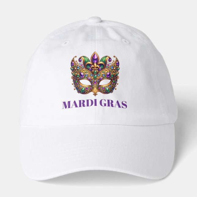 Mardi Gras Mask  Hat (Front)