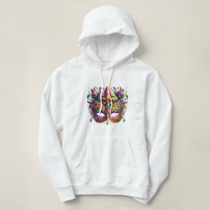 Mardi Gras Mask  Hoodie