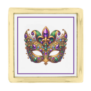 Mardi Gras Mask Lapel Pin