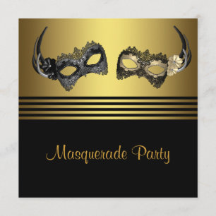 Mardi Gras Mask Masquerade Party Invitation