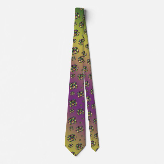 Mardi Gras Mask Men's Neck Tie (Front)
