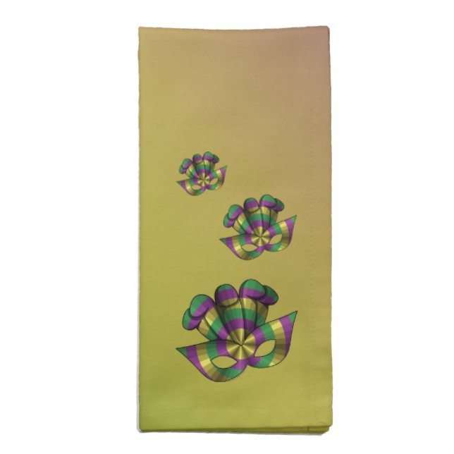 Mardi Gras Mask Napkin (Folded)