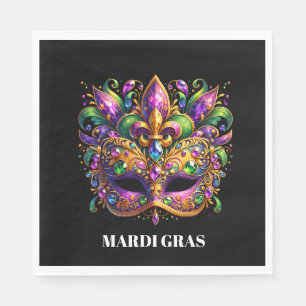 Mardi Gras Mask  Napkins
