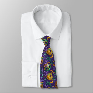 Mardi Gras Mask Neck Tie