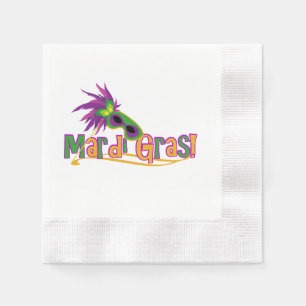 Mardi Gras Mask Paper Napkins